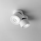 Adjustable Rotating Three Head LED Spotlight Flush Mount Ceiling Fixture for Accent Lighting