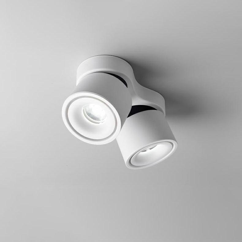 Adjustable Rotating Three Head LED Spotlight Flush Mount Ceiling Fixture for Accent Lighting