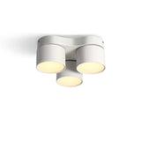 Adjustable Rotating Three Head LED Spotlight Flush Mount Ceiling Fixture for Accent Lighting