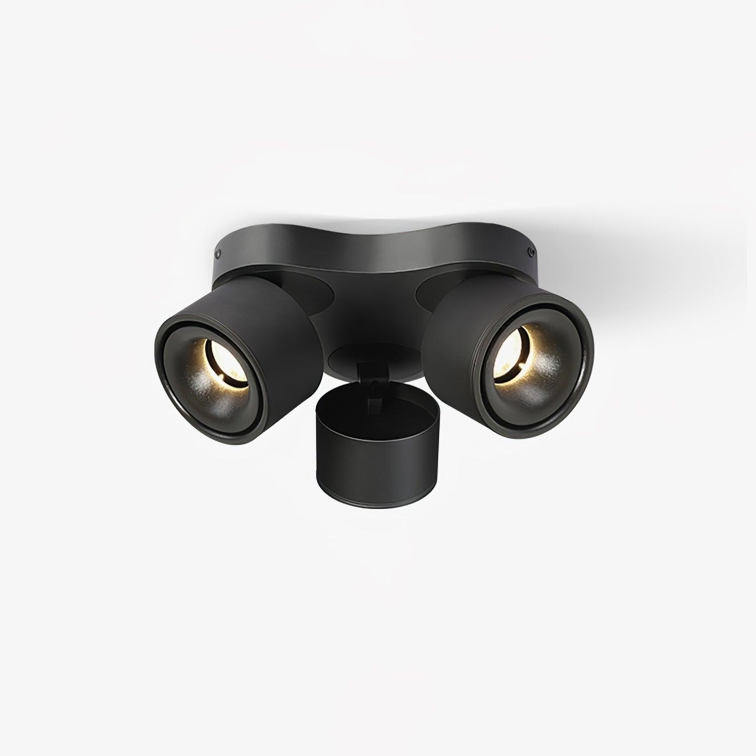 Adjustable Rotating Three Head LED Spotlight Flush Mount Ceiling Fixture for Accent Lighting