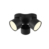 Adjustable Rotating Three Head LED Spotlight Flush Mount Ceiling Fixture for Accent Lighting