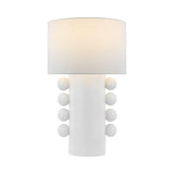 Contemporary Geometric Table Lamp with Spherical Base Accents for Modern Bedroom Decor