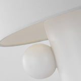 Contemporary Geometric Table Lamp with Spherical Base Accents for Modern Bedroom Decor