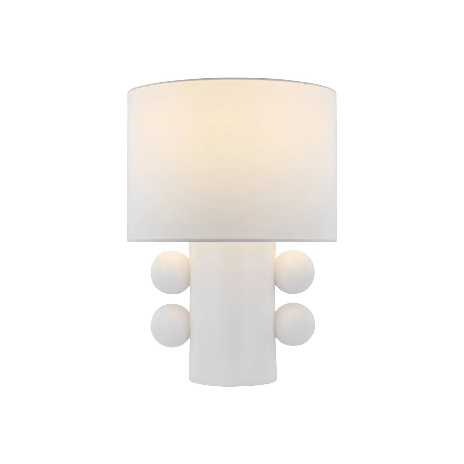 Contemporary Geometric Table Lamp with Spherical Base Accents for Modern Bedroom Decor