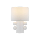 Contemporary Geometric Table Lamp with Spherical Base Accents for Modern Bedroom Decor