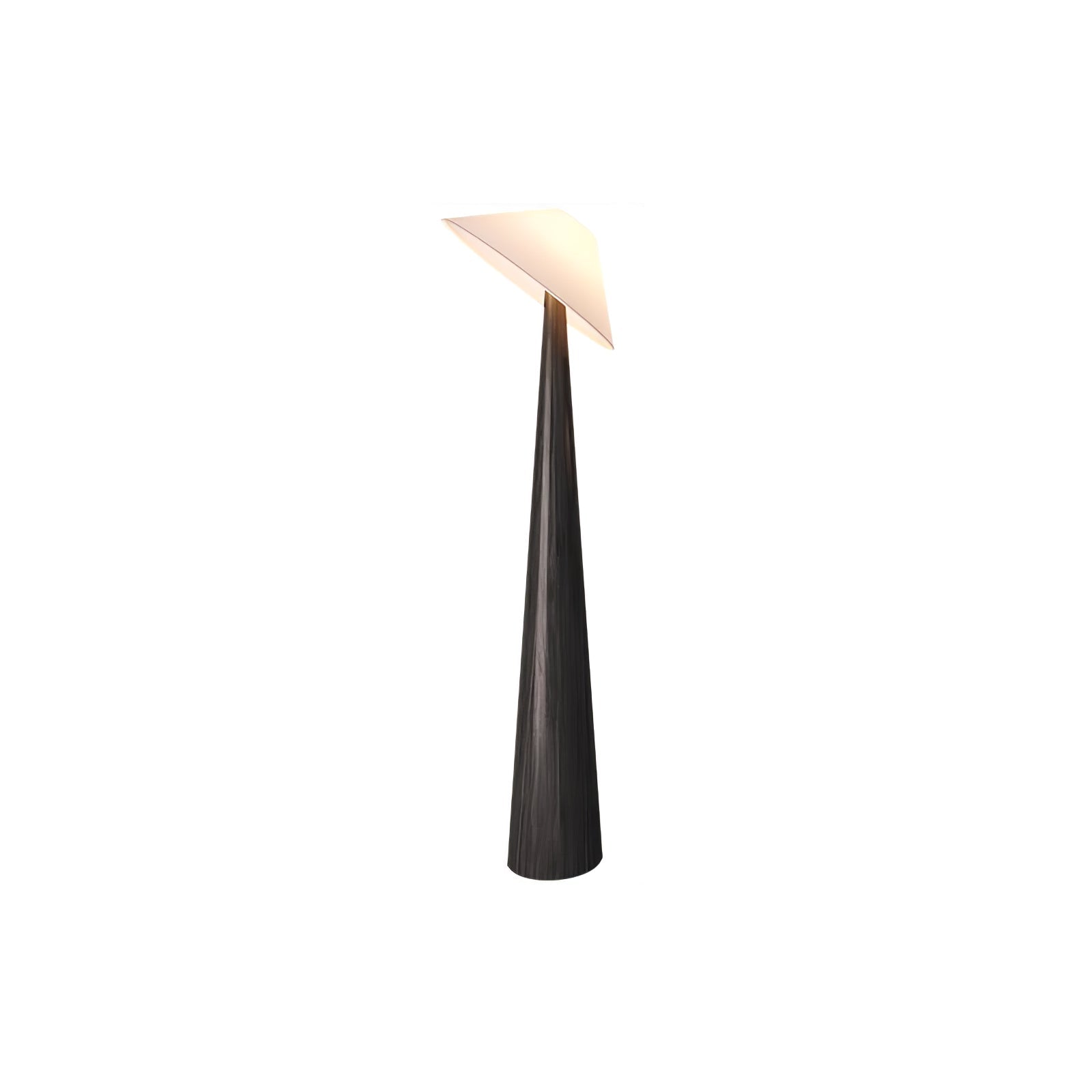 Modern Scandinavian Wooden Floor Lamp with Tilt Hat Fabric Shade Standing Light