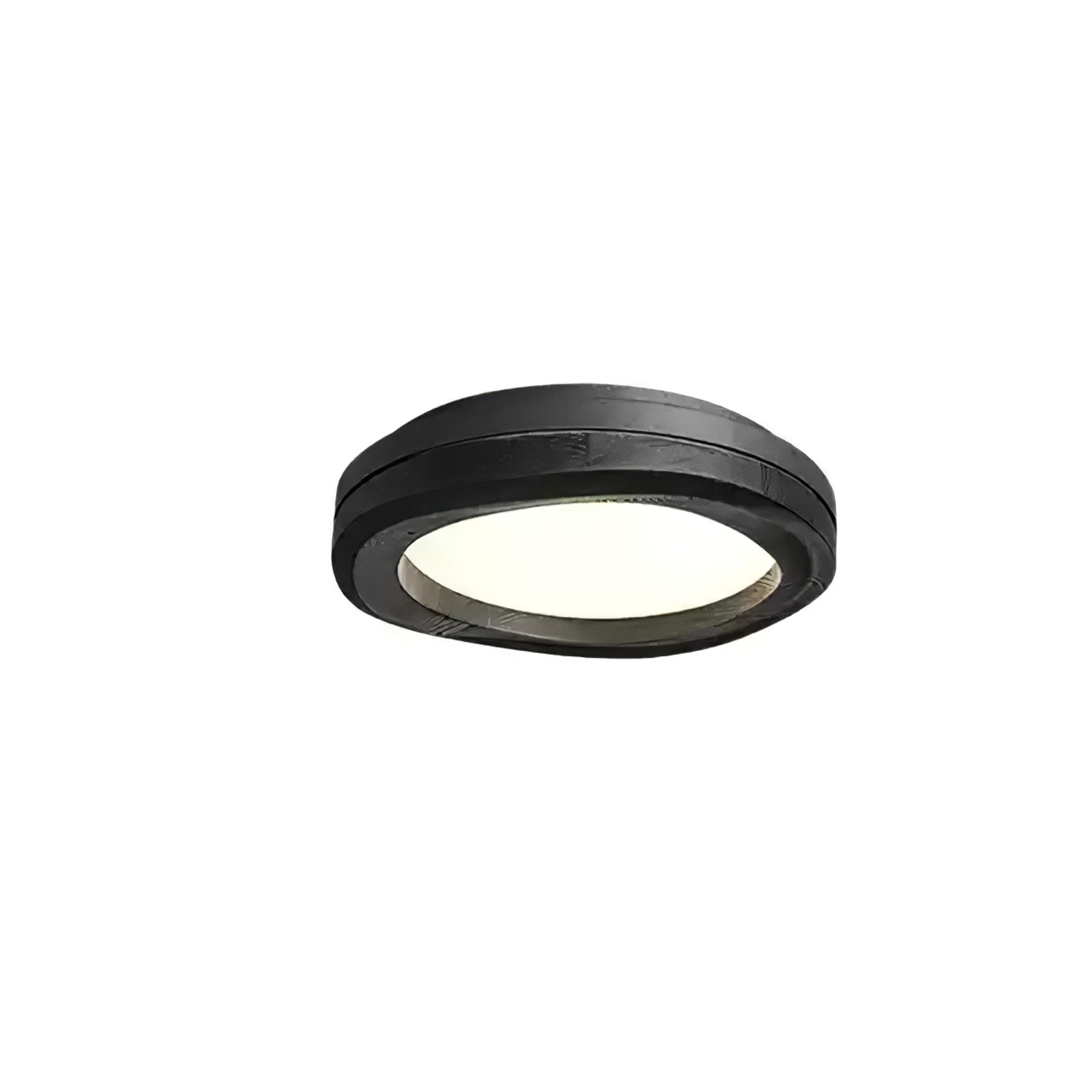 Timber Round Wood Ceiling Lamp Modern LED Flush Mount Light Fixture for Living Room and Bedroom