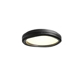 Timber Round Wood Ceiling Lamp Modern LED Flush Mount Light Fixture for Living Room and Bedroom