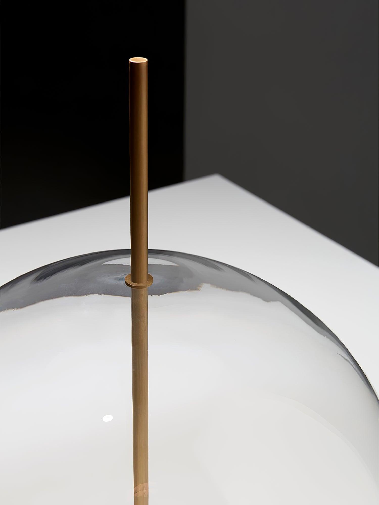 Modern Integrated LED Glass Table Lamp for Bedside and Living Room Decor