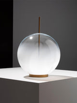 Modern Integrated LED Glass Table Lamp for Bedside and Living Room Decor