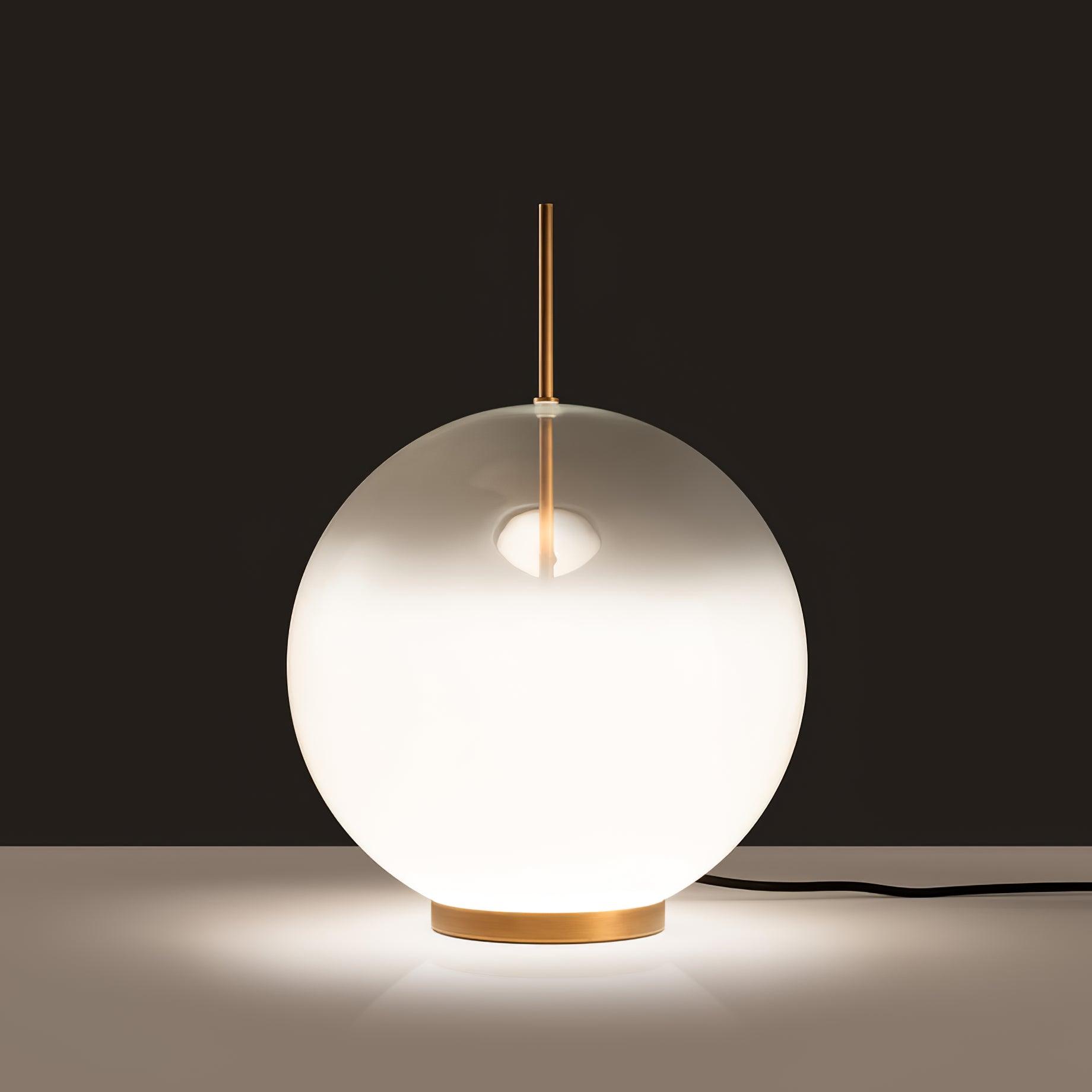 Modern Integrated LED Glass Table Lamp for Bedside and Living Room Decor
