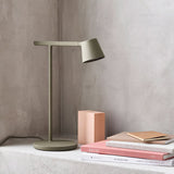 Modern Minimalist Tip Table Lamp with Adjustable Head and Dimmable LED Light for Workspace