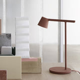 Modern Minimalist Tip Table Lamp with Adjustable Head and Dimmable LED Light for Workspace