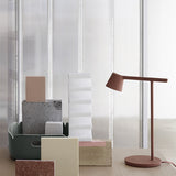 Modern Minimalist Tip Table Lamp with Adjustable Head and Dimmable LED Light for Workspace