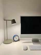 Modern Minimalist Tip Table Lamp with Adjustable Head and Dimmable LED Light for Workspace