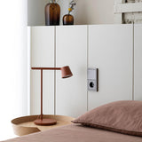Modern Minimalist Tip Table Lamp with Adjustable Head and Dimmable LED Light for Workspace