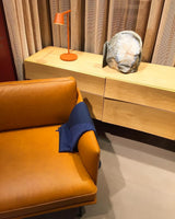 Modern Minimalist Tip Table Lamp with Adjustable Head and Dimmable LED Light for Workspace