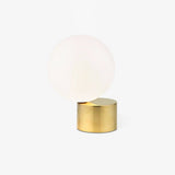 Modern Handcrafted Glass Globe Desk Lamp Gold Minimalist Table Light for Home Office