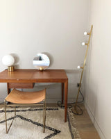 Modern Handcrafted Glass Globe Desk Lamp Gold Minimalist Table Light for Home Office