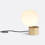 Modern Handcrafted Glass Globe Desk Lamp Gold Minimalist Table Light for Home Office