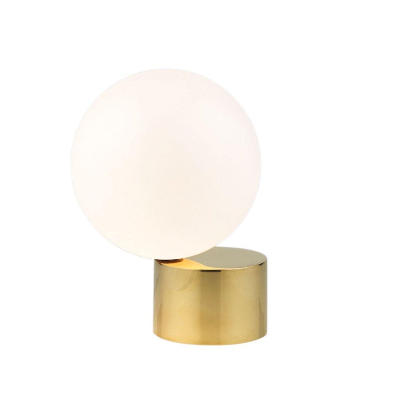 Modern Handcrafted Glass Globe Desk Lamp Gold Minimalist Table Light for Home Office