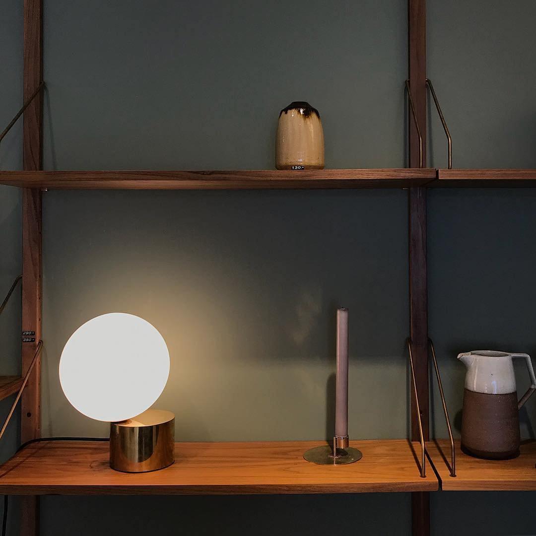 Modern Handcrafted Glass Globe Desk Lamp Gold Minimalist Table Light for Home Office