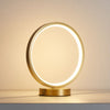 Tivoli Modern Round Brass LED Table Lamp Minimalist Bedside Lighting for Bedroom