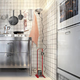 Modern Industrial Adjustable LED Floor Lamp with Telescopic Stem for Living Room Lighting