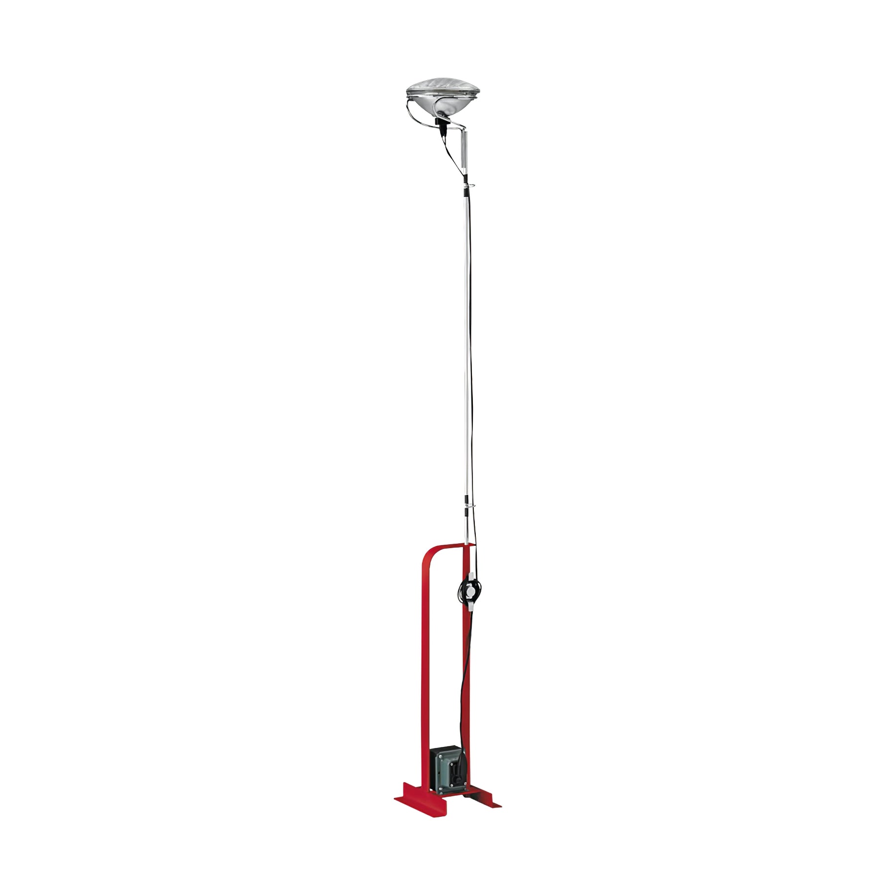 Modern Industrial Adjustable LED Floor Lamp with Telescopic Stem for Living Room Lighting
