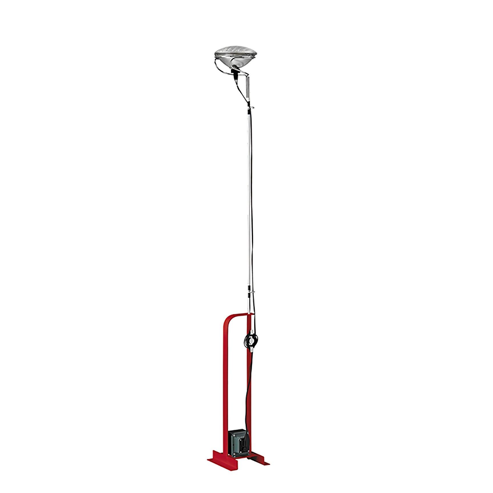 Modern Industrial Adjustable LED Floor Lamp with Telescopic Stem for Living Room Lighting