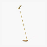 Modern Slim Brass LED Uplight Floor Lamp with Three Color Temperatures for Contemporary Living Rooms