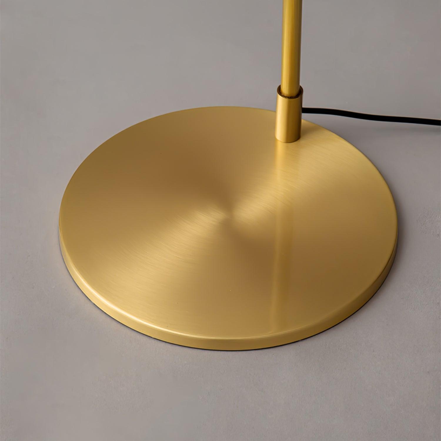 Modern Slim Brass LED Uplight Floor Lamp with Three Color Temperatures for Contemporary Living Rooms