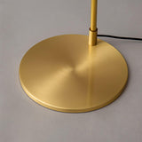 Modern Slim Brass LED Uplight Floor Lamp with Three Color Temperatures for Contemporary Living Rooms