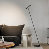 Modern Slim Brass LED Uplight Floor Lamp with Three Color Temperatures for Contemporary Living Rooms