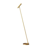 Modern Slim Brass LED Uplight Floor Lamp with Three Color Temperatures for Contemporary Living Rooms