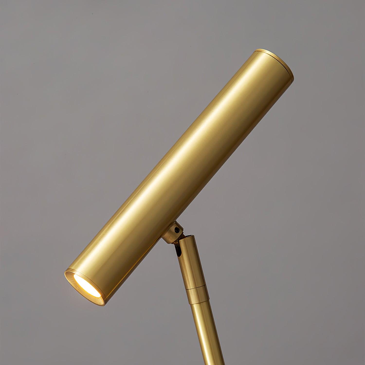 Tom Modern Brass LED Table Lamp with Adjustable Head and Three Color Temperatures