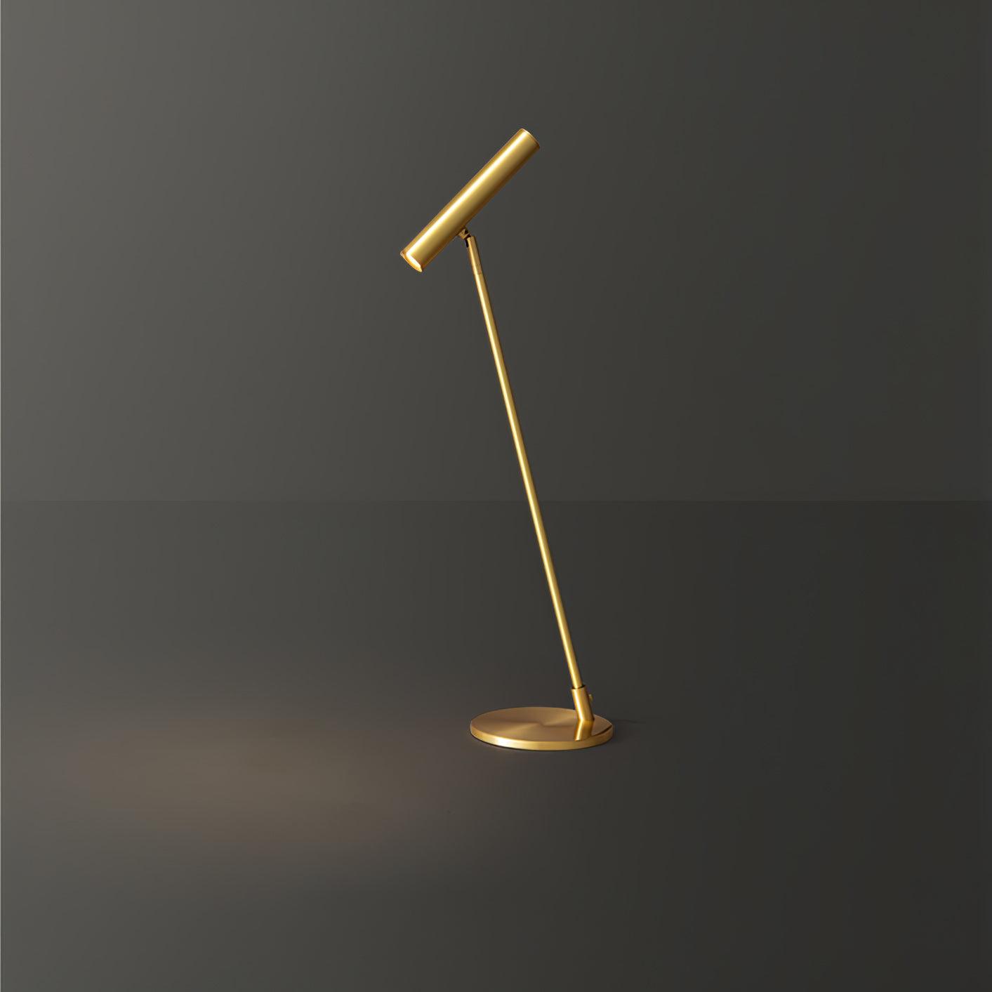 Tom Modern Brass LED Table Lamp with Adjustable Head and Three Color Temperatures
