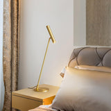 Tom Modern Brass LED Table Lamp with Adjustable Head and Three Color Temperatures