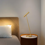 Tom Modern Brass LED Table Lamp with Adjustable Head and Three Color Temperatures