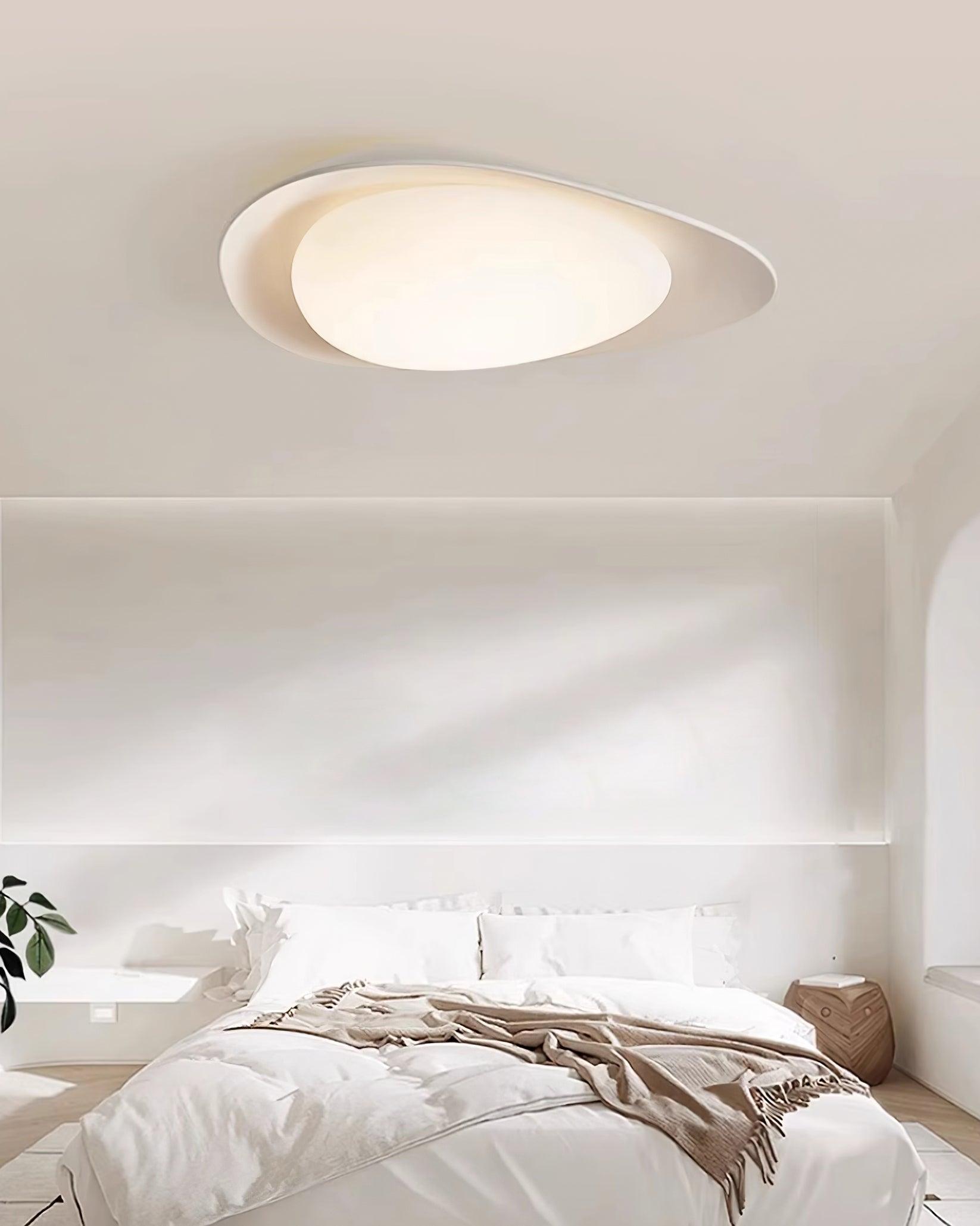 Tonia Resin Round Flush Mount LED Ceiling Light for Modern Interior Decor