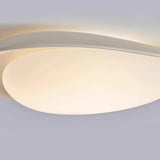 Tonia Resin Round Flush Mount LED Ceiling Light for Modern Interior Decor