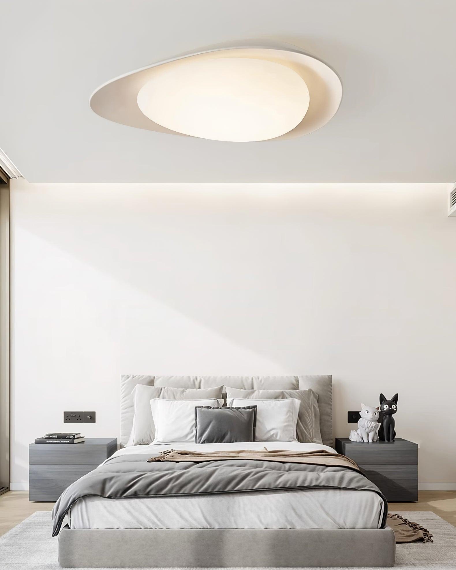 Tonia Resin Round Flush Mount LED Ceiling Light for Modern Interior Decor