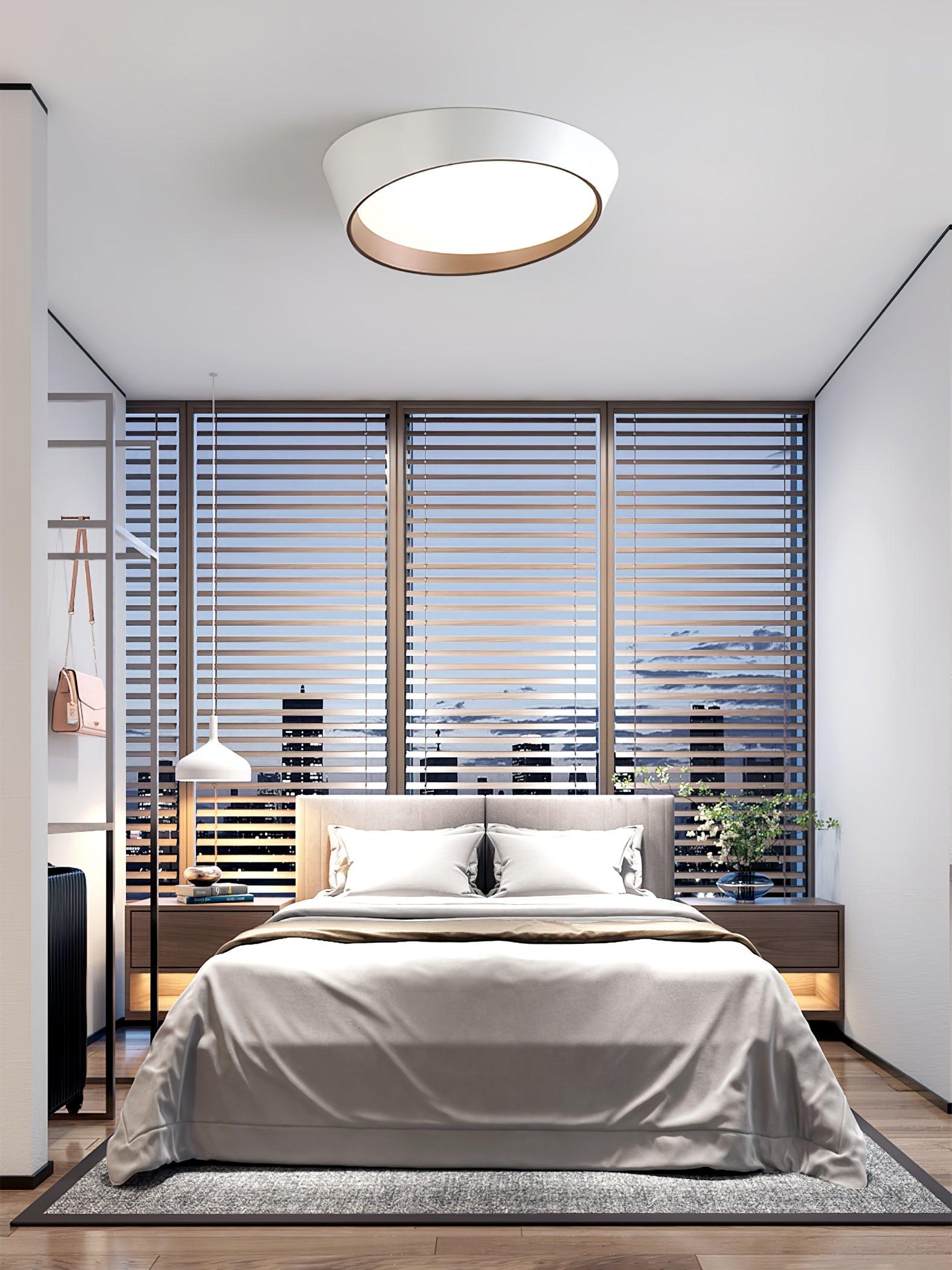 Toronto Minimalist Truncated Cone LED Ceiling Luminaire with Acrylic Diffuser