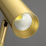 Modern Brass LED Table Lamp with Adjustable Head and Satin Finish Design