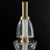 Modern Totem Geometric Glass Table Lamp with Integrated LED for Living Room Decor