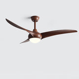 Traditional 52 Inch LED Ceiling Fan with Integrated Light and Remote Control