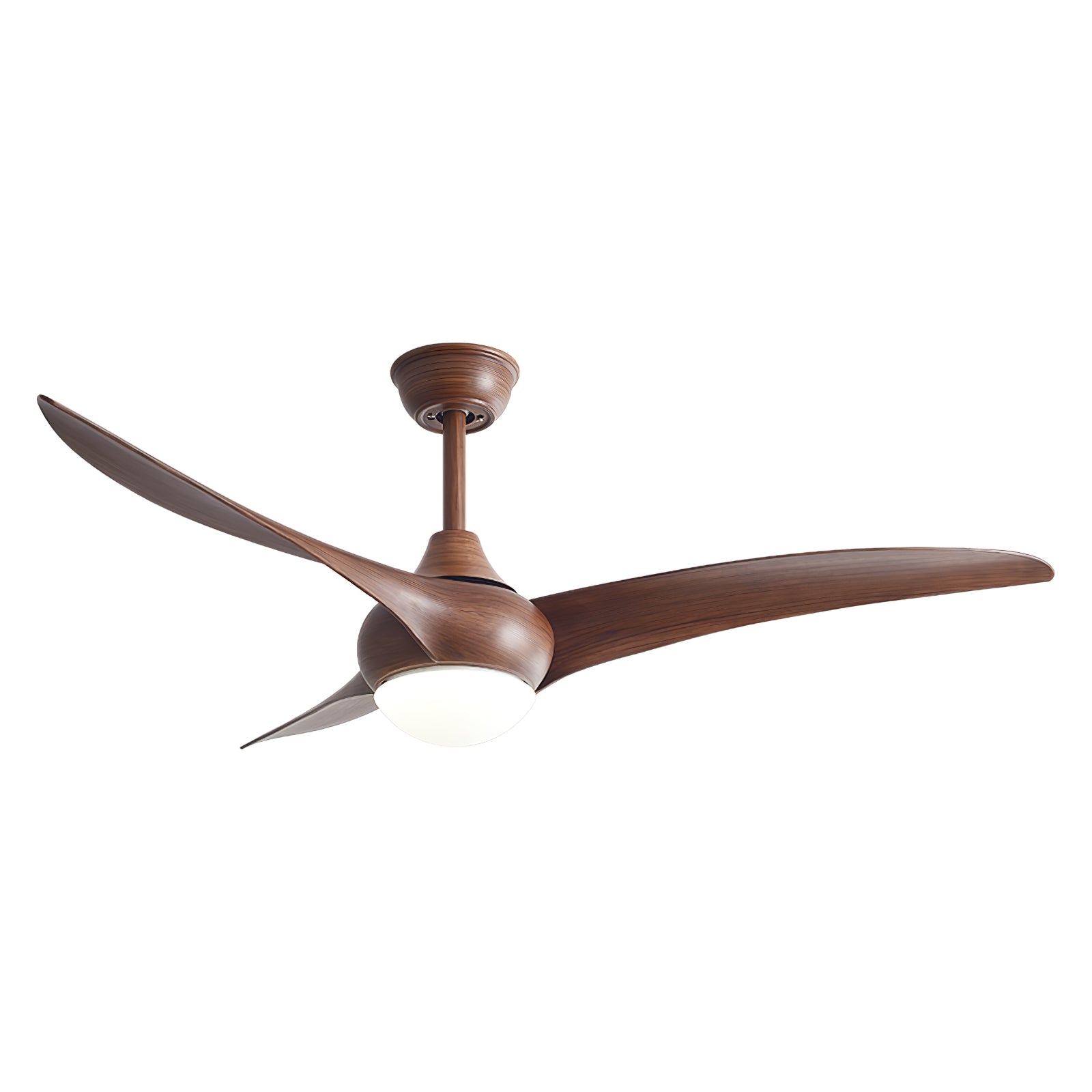 Traditional 52 Inch LED Ceiling Fan with Integrated Light and Remote Control