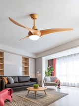 Traditional 52 Inch LED Ceiling Fan with Integrated Light and Remote Control
