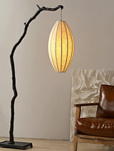 sculptural-tree-branch-standing-floor-lamp-with-elegant-fabric-lantern-shade