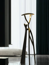 Artistic Tree of Life Sculpture LED Floor Lamp Modern Uplight for Living Room Office